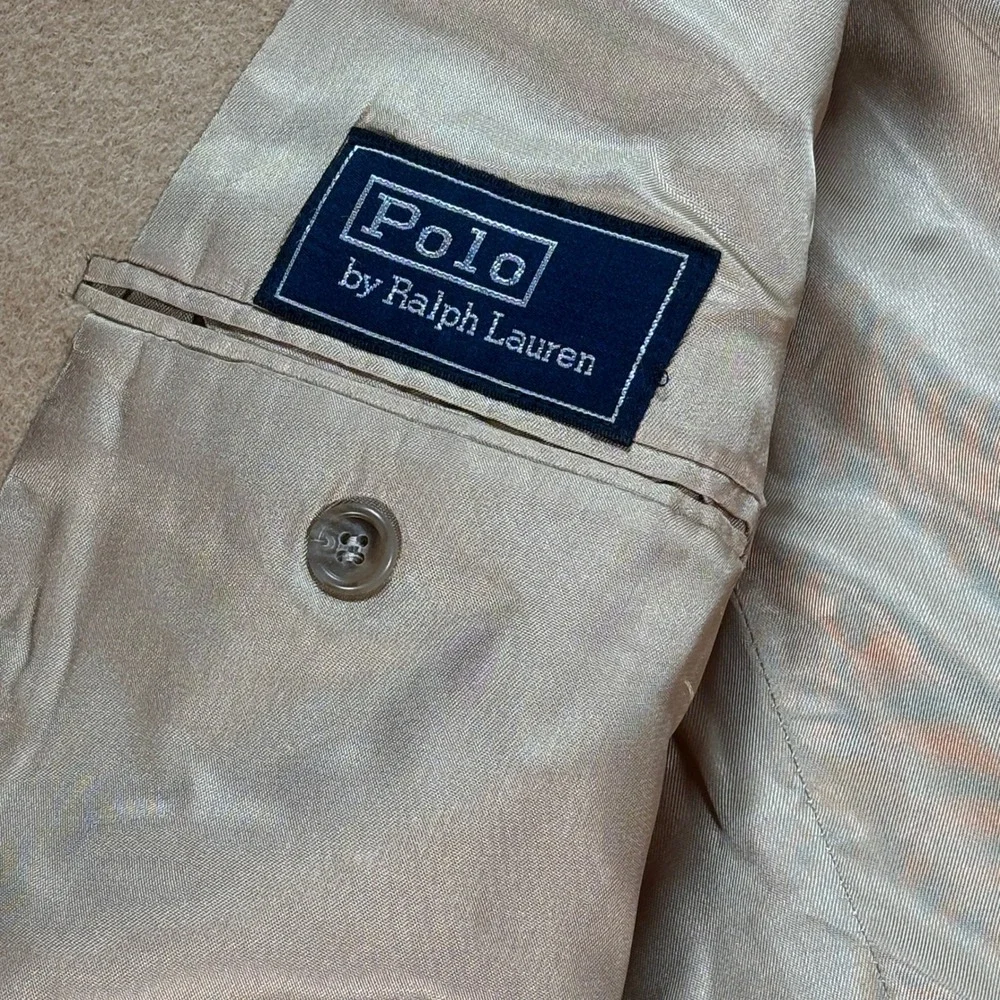 Polo Ralph Lauren Camel Hair Men's 41 Blazer Tan Vintage Sport Coat Made in USA